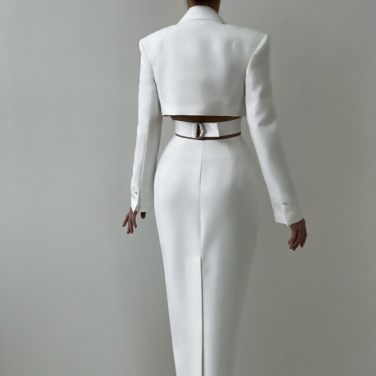 Women's Cutout Blazer Office Dress