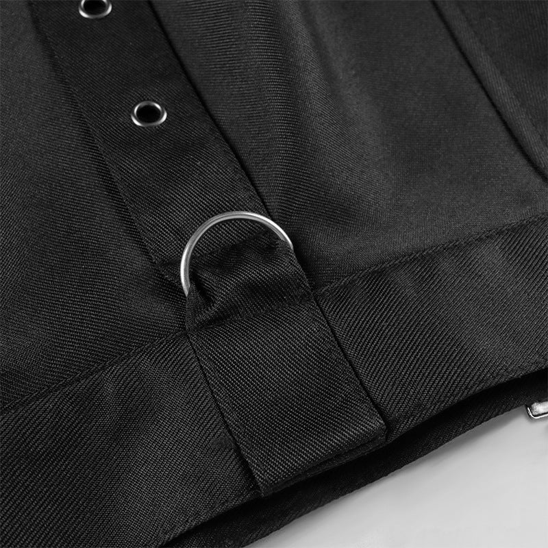 Dark Rock Punk Ashes Series Gothic Asymmetrical Skirt for Men