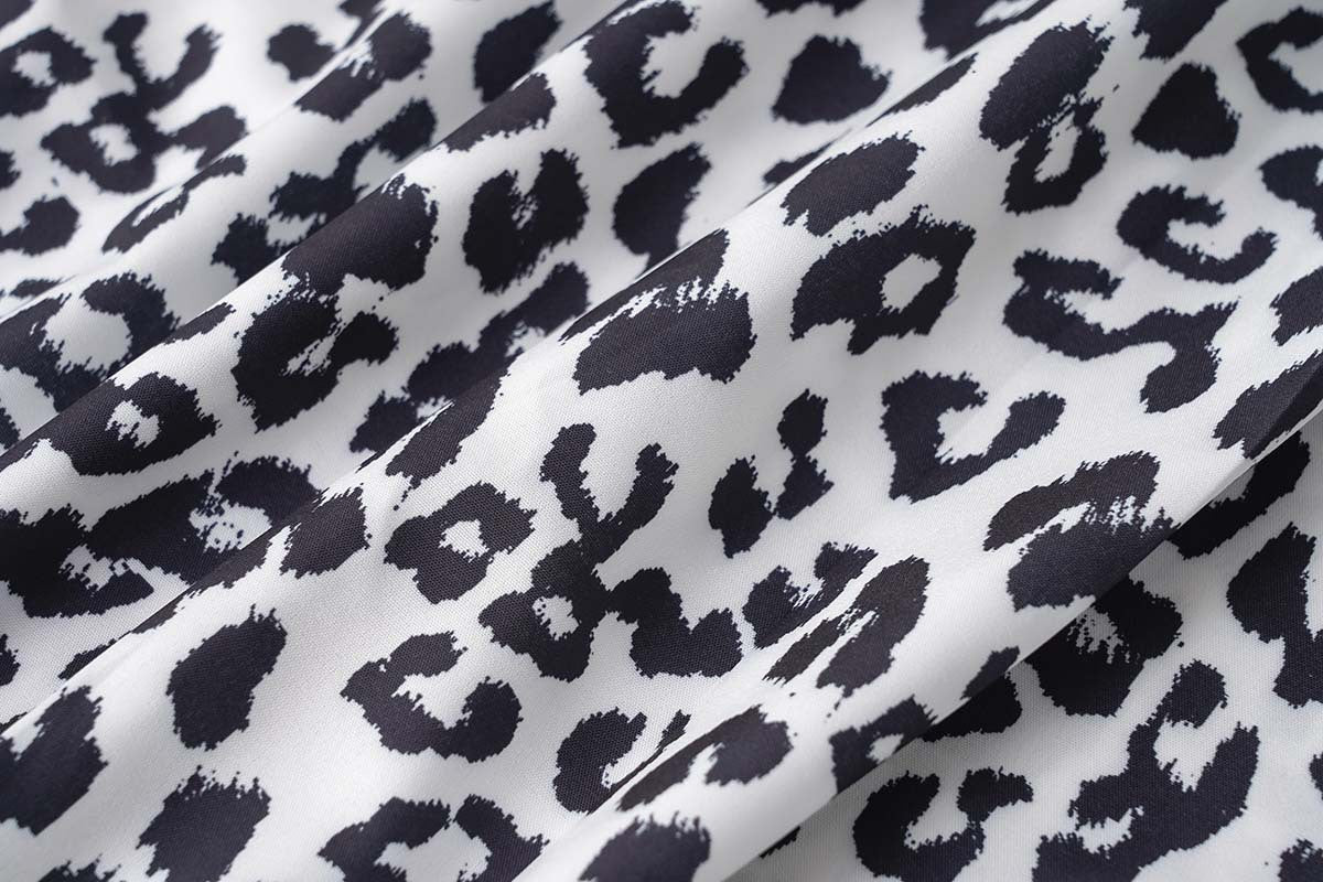 Women's Summer Leopard Print Strapless Dress