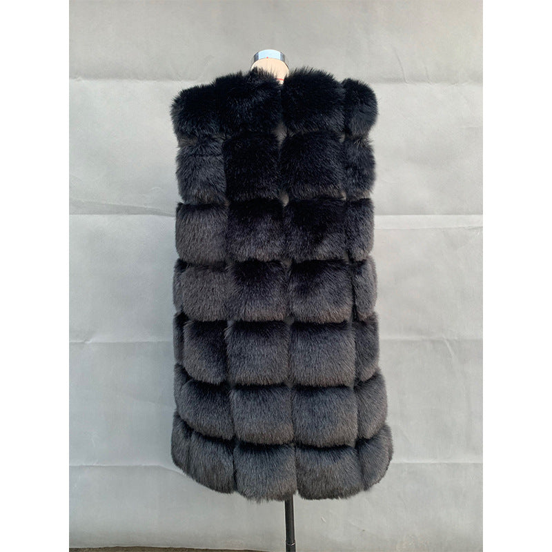 Fashion Faux Fur Winter Long Vest