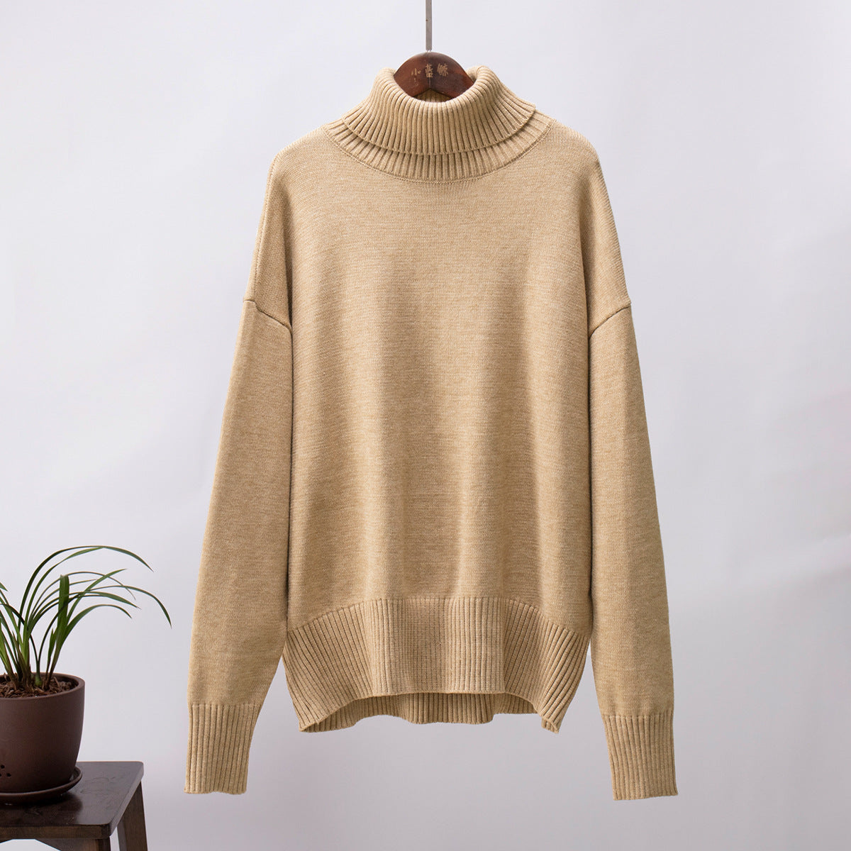 Classical High Neck Knitted Pullover Sweaters