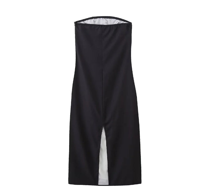 Women's Avocado Print Strapless Sundress