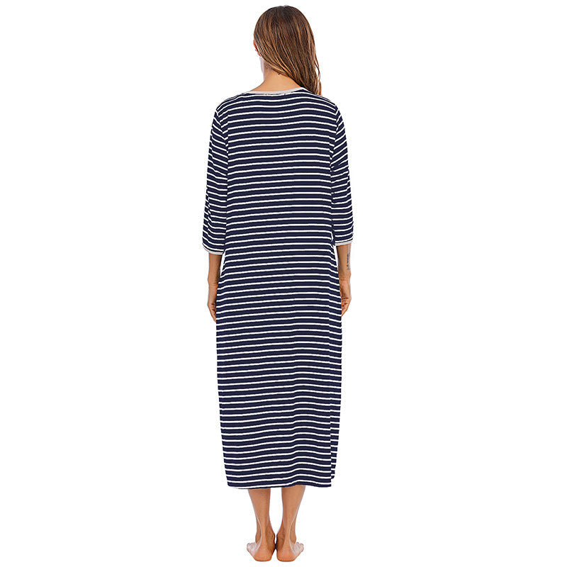Casual Comfortable Plus Sizes Long Nightgown