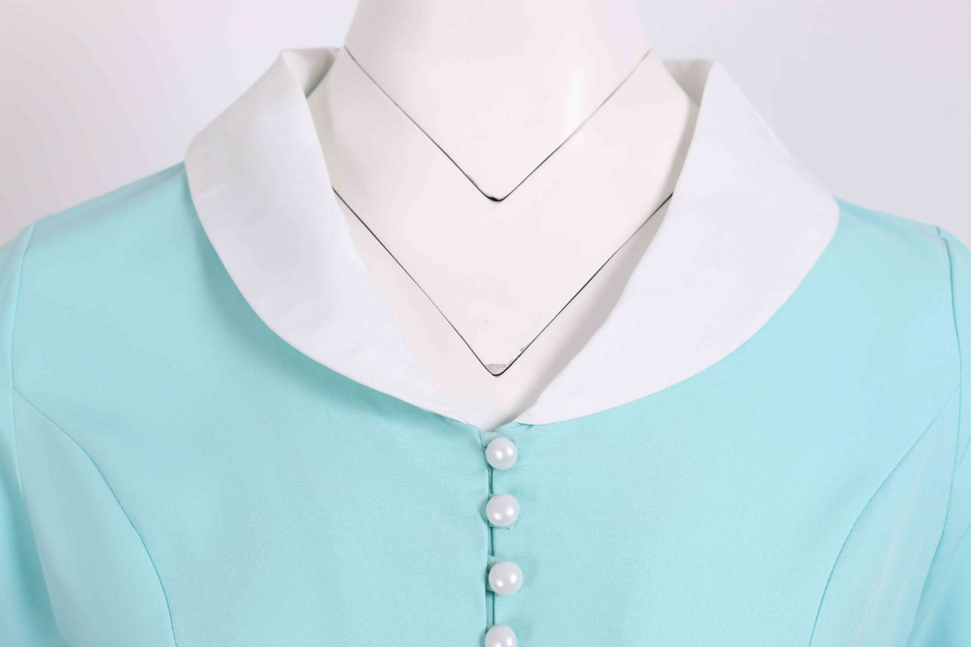 Retro Audrey Hepburn Style Summer Short Sleeve Dress