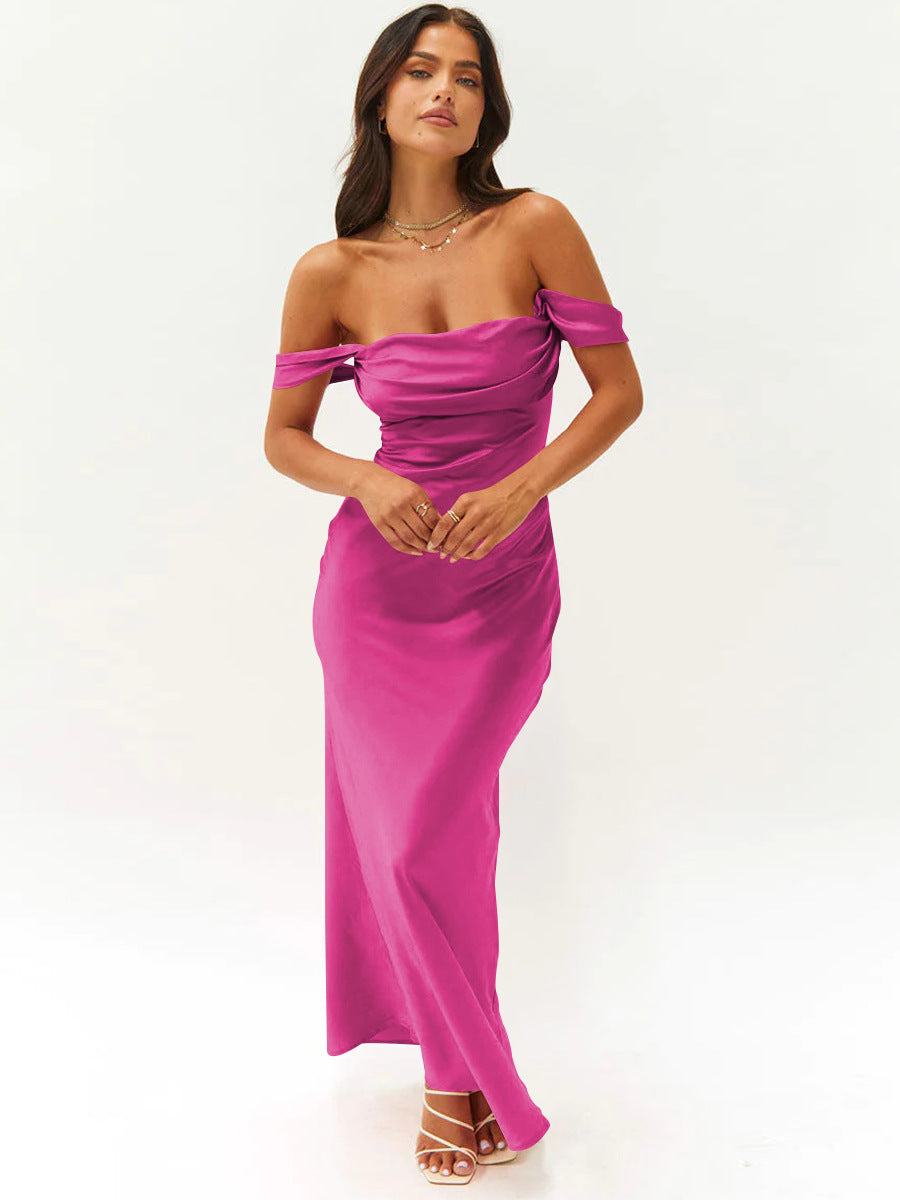 Sexy Satin Strapless Bridesmaid Dresses