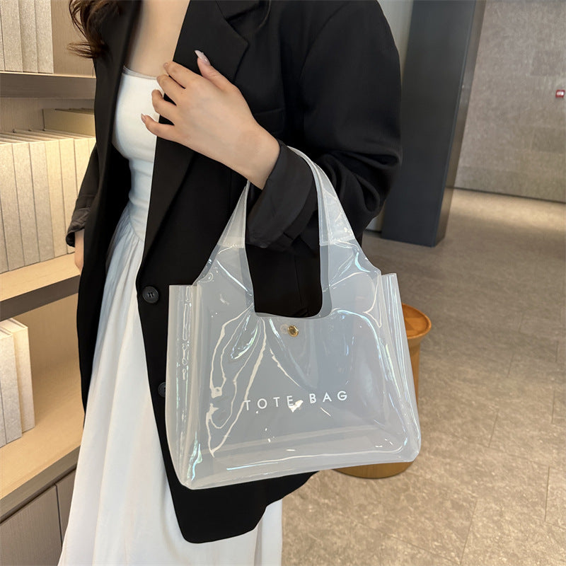 Chic PVC Clear Shoulder Bag