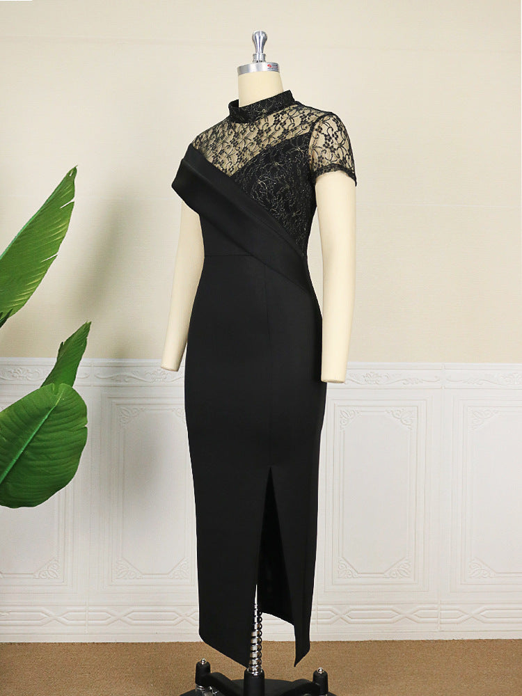 Vintage Lace Short Sleeves Party Dresses for Women-Dresses-Free Shipping at meselling99