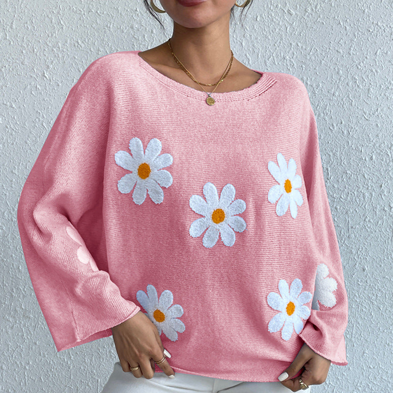 Casual Off The Shoulder Knitted Pullover Sweaters