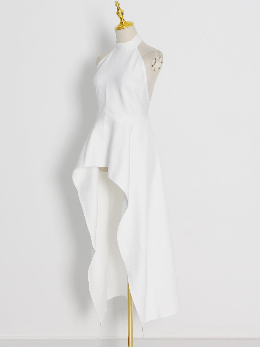 Women's Summer 2-Piece Set – Sleeveless Round Neck Waist-Cinching Slim-Fit Outfit