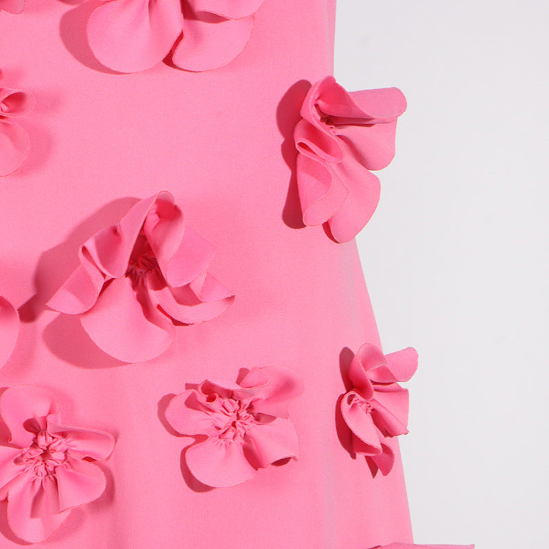 Elegant Stand Collar Sleeveless Maxi Dress