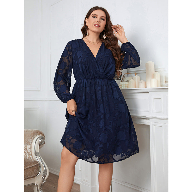 Designed Plus Sizes Lace Dresses-Dresses-Free Shipping at meselling99