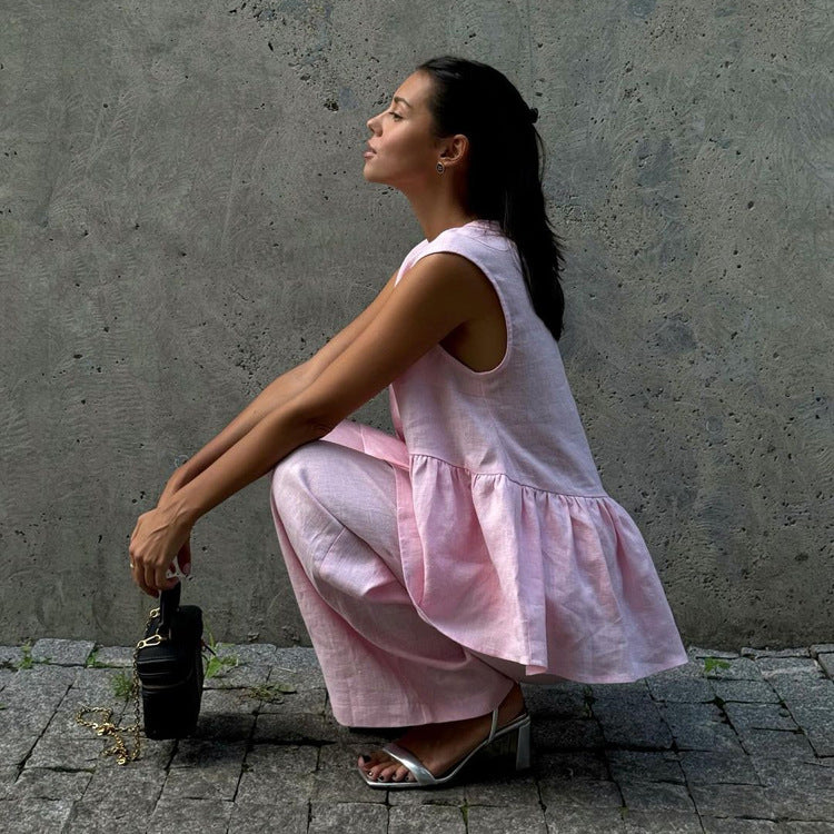 Women's Cotton Vest & Pants Set