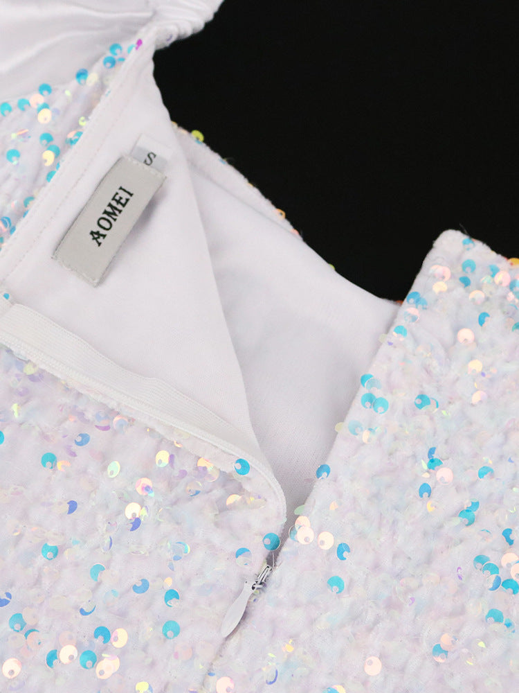 Sexy Plus Sizes Sequined Party Dresses-Dresses-Free Shipping at meselling99