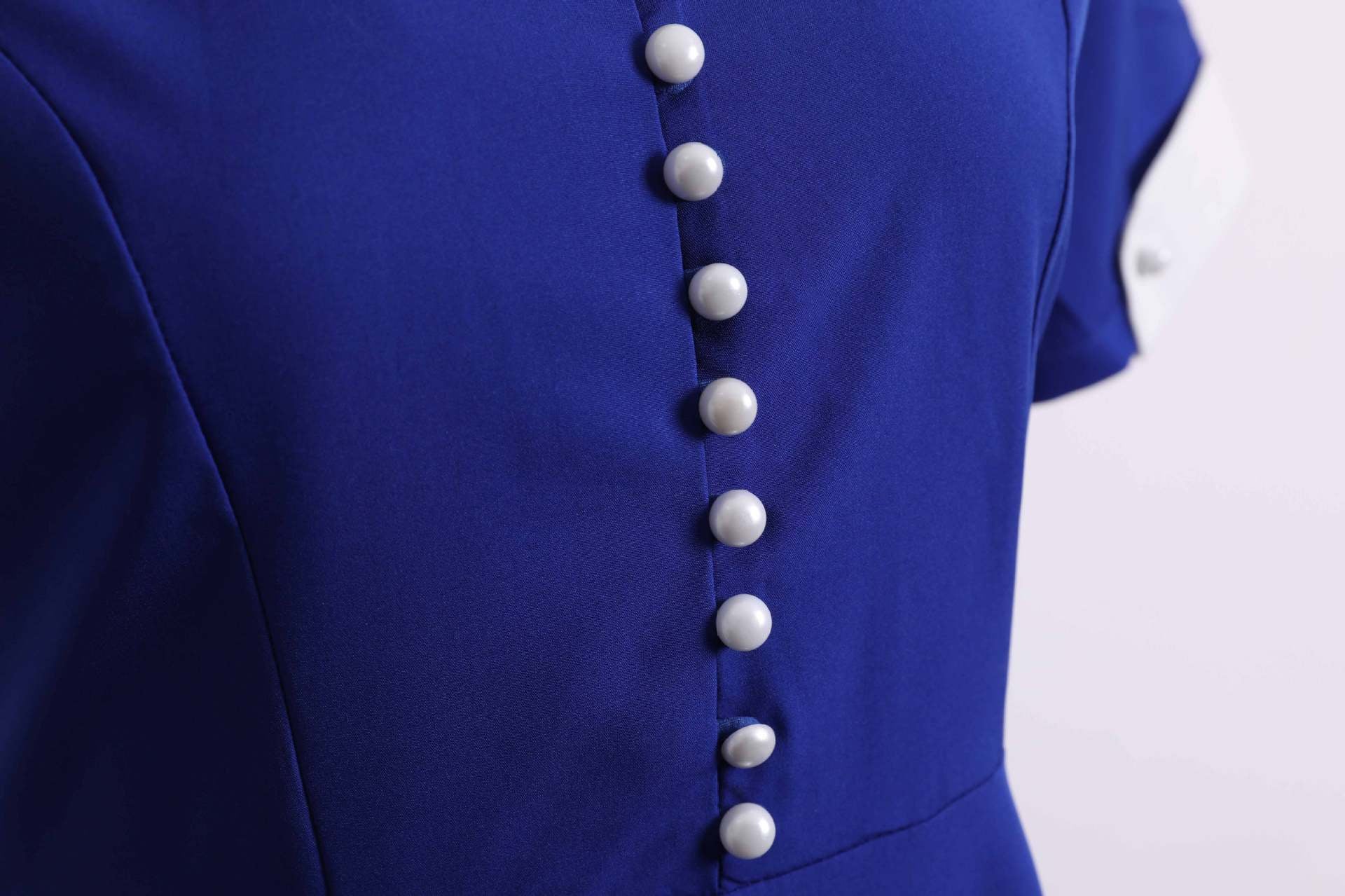 Retro Audrey Hepburn Style Summer Short Sleeve Dress