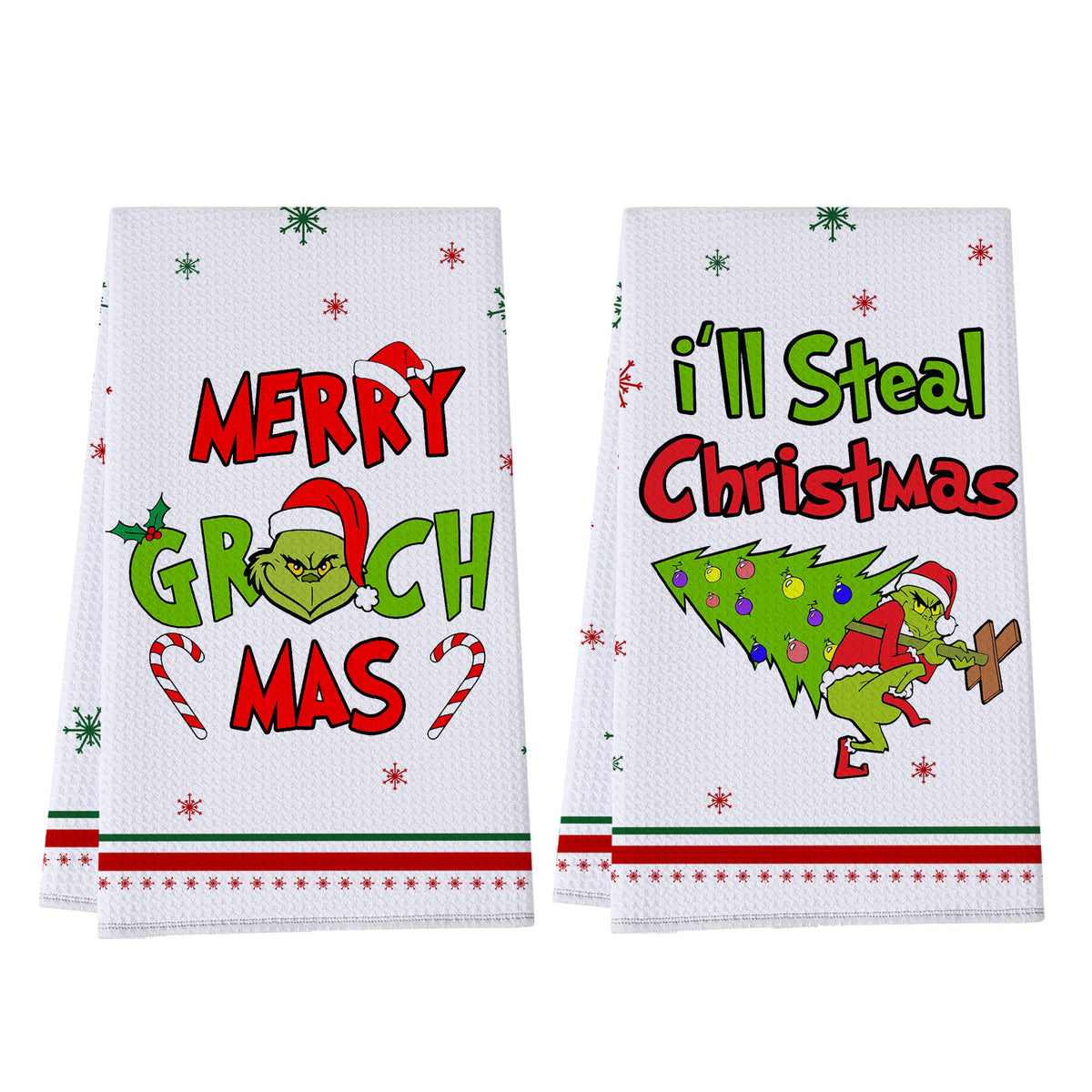 Grinch Christmas Kitchen Towel