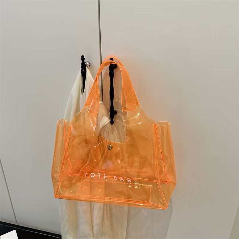 Chic PVC Clear Shoulder Bag