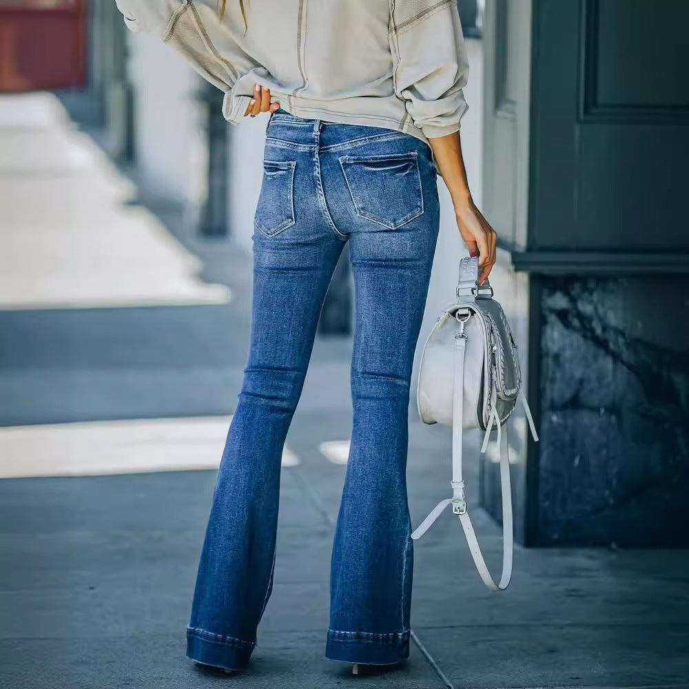 Fashion Women Trumpet Jeans