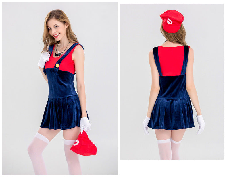Halloween Women's Adult Mario Costume