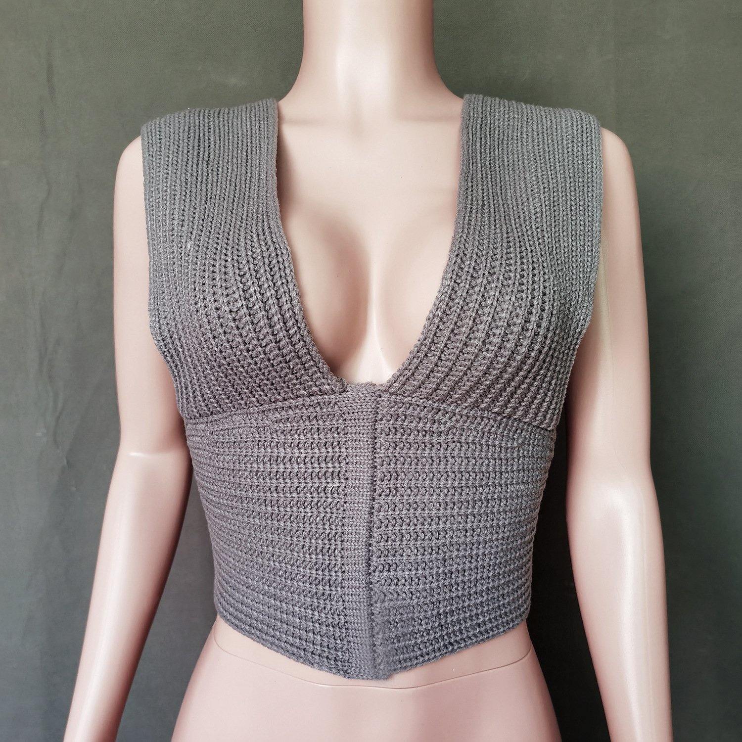 DIY Knitting Bangdage Tops-STYLEGOING