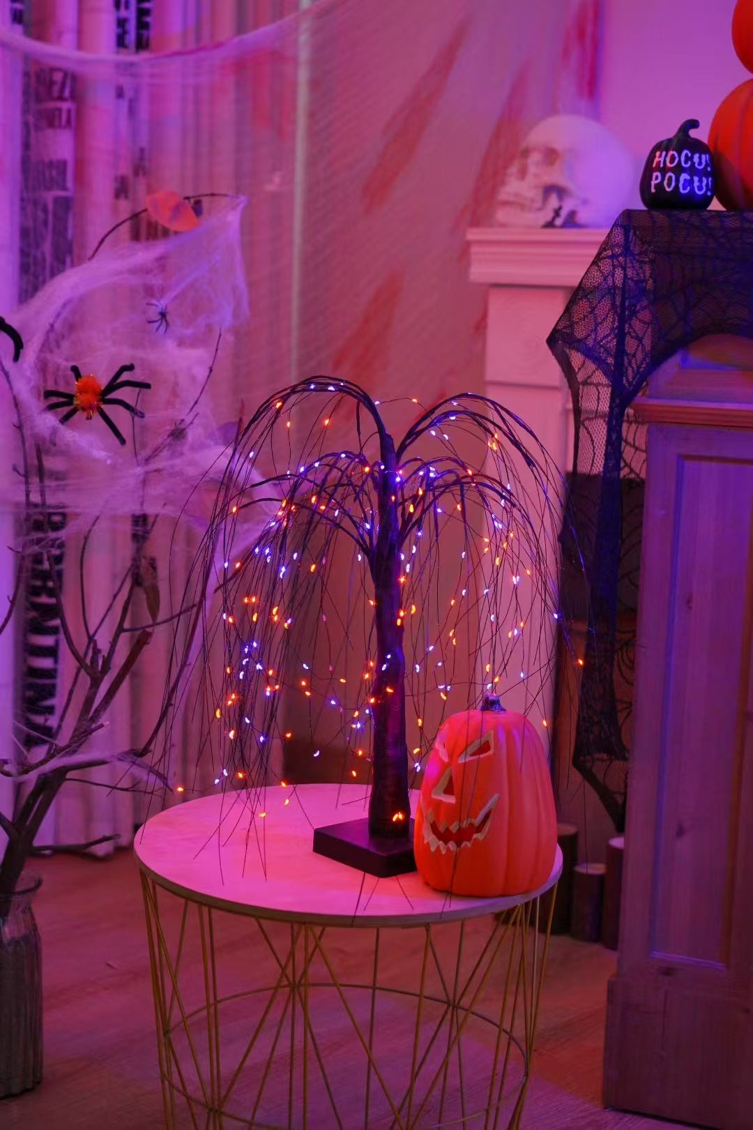 Halloween Purple LED Birch Tree Lights