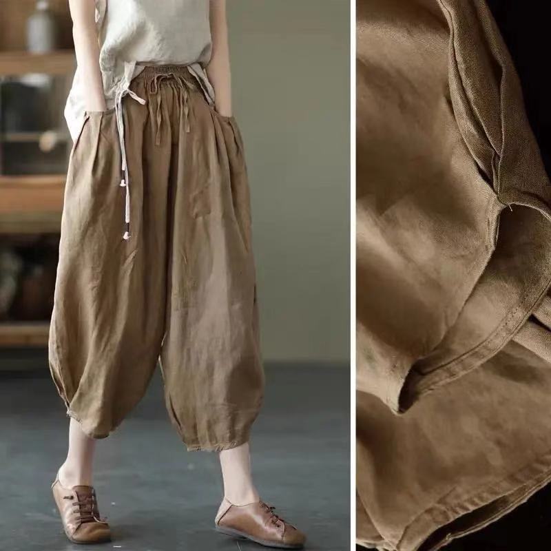 Women's Summer Vintage Linen Pants