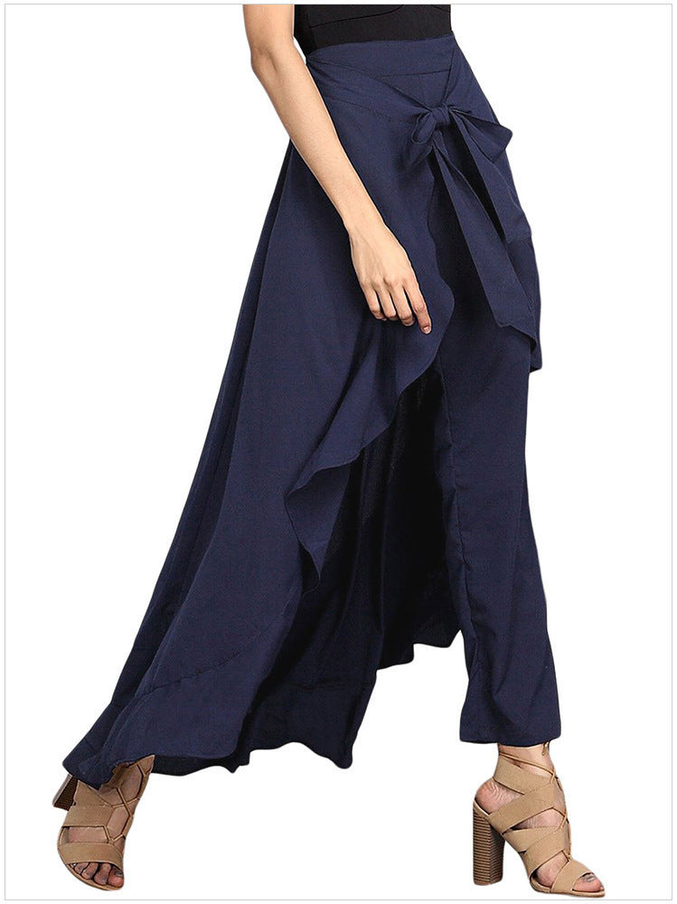 Plus Size High-Waisted Wide Leg Pants