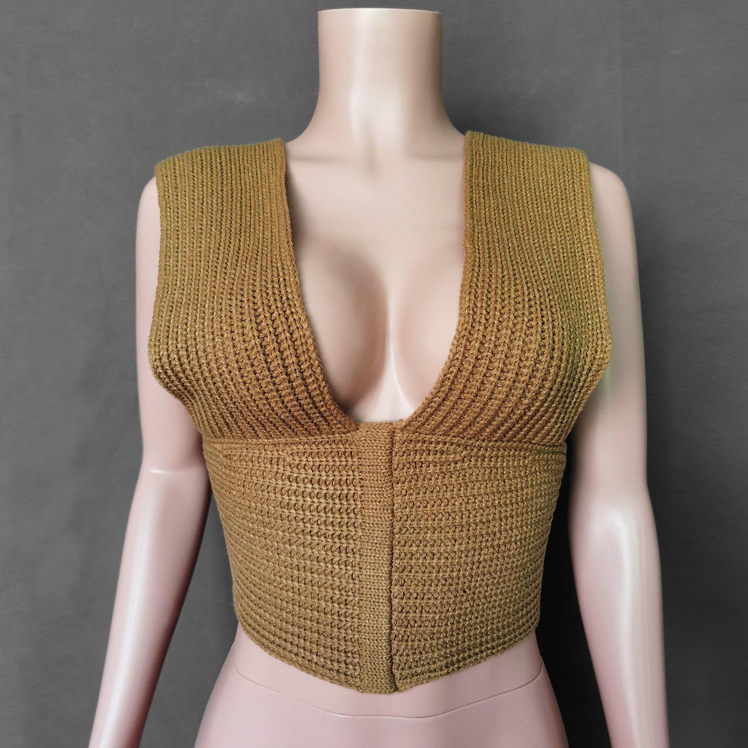 DIY Knitting Bangdage Tops-STYLEGOING