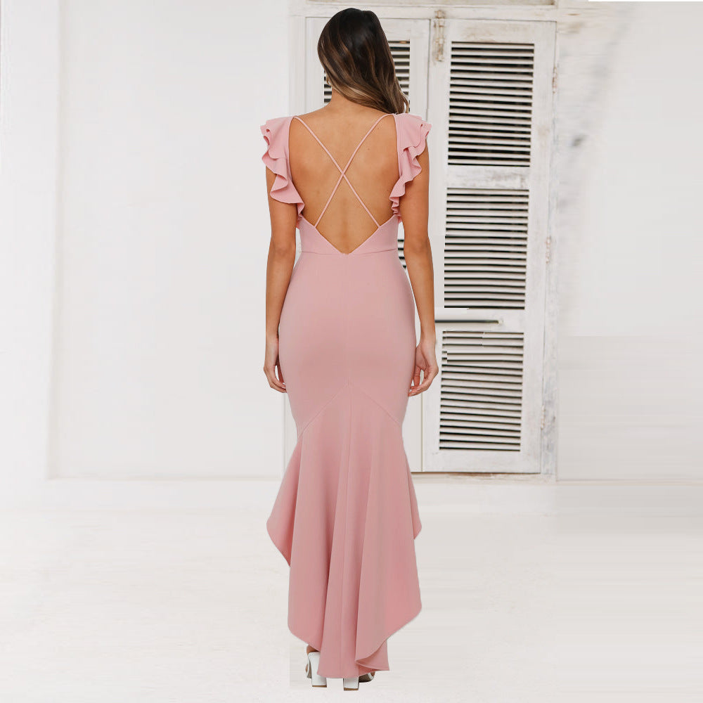 Sexy Backless Women Party Mermaid Dresses--Free Shipping at meselling99