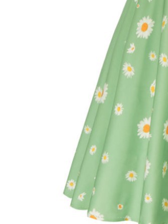 Summer Floral Sundress for Women - Slim Fit Strappy Dress with Cute Print