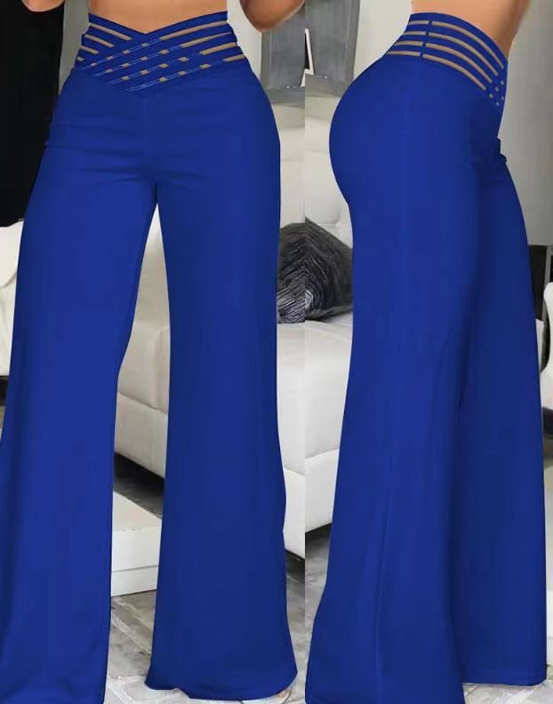 Casual Summer High Waist Wide Legs Pants
