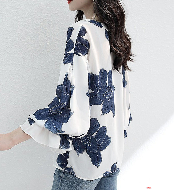 Fairy Summer Chiffon Short Sleeves Women Shirts