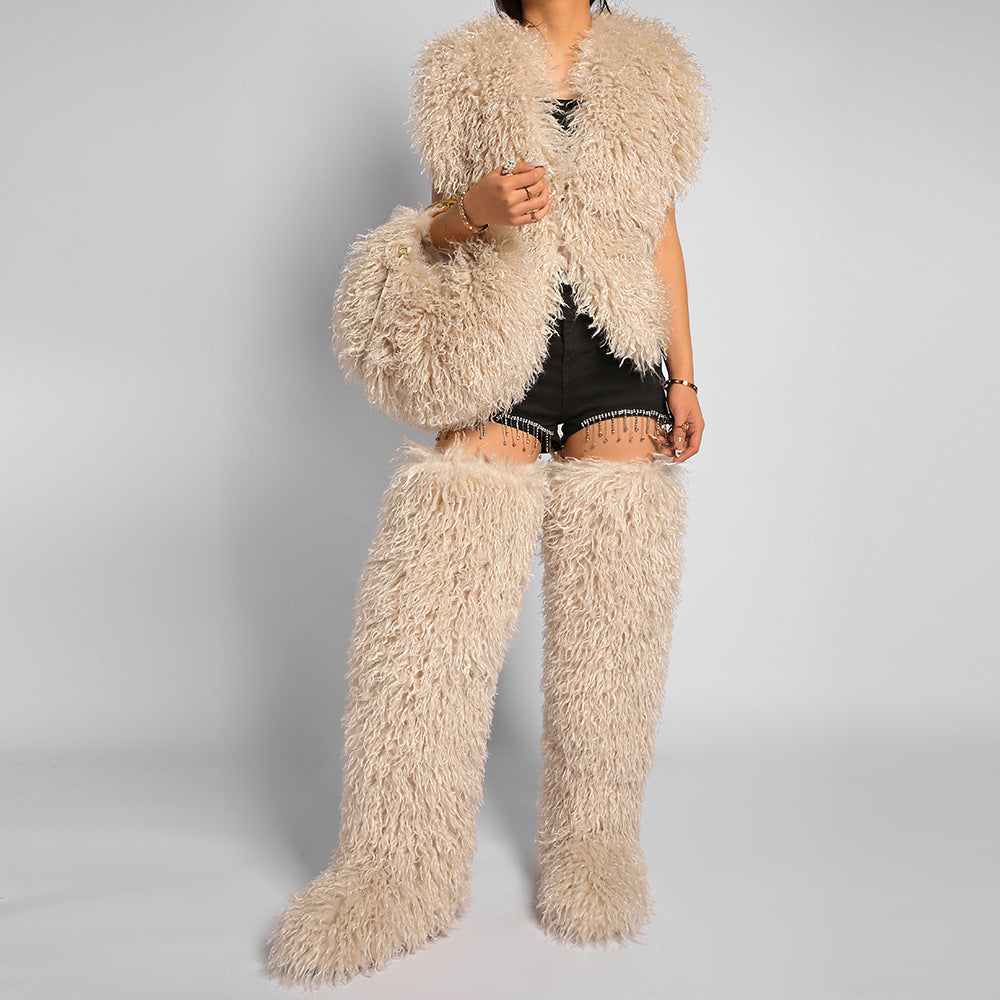 Women's Fuzzy Faux Fur Crossbody Bag