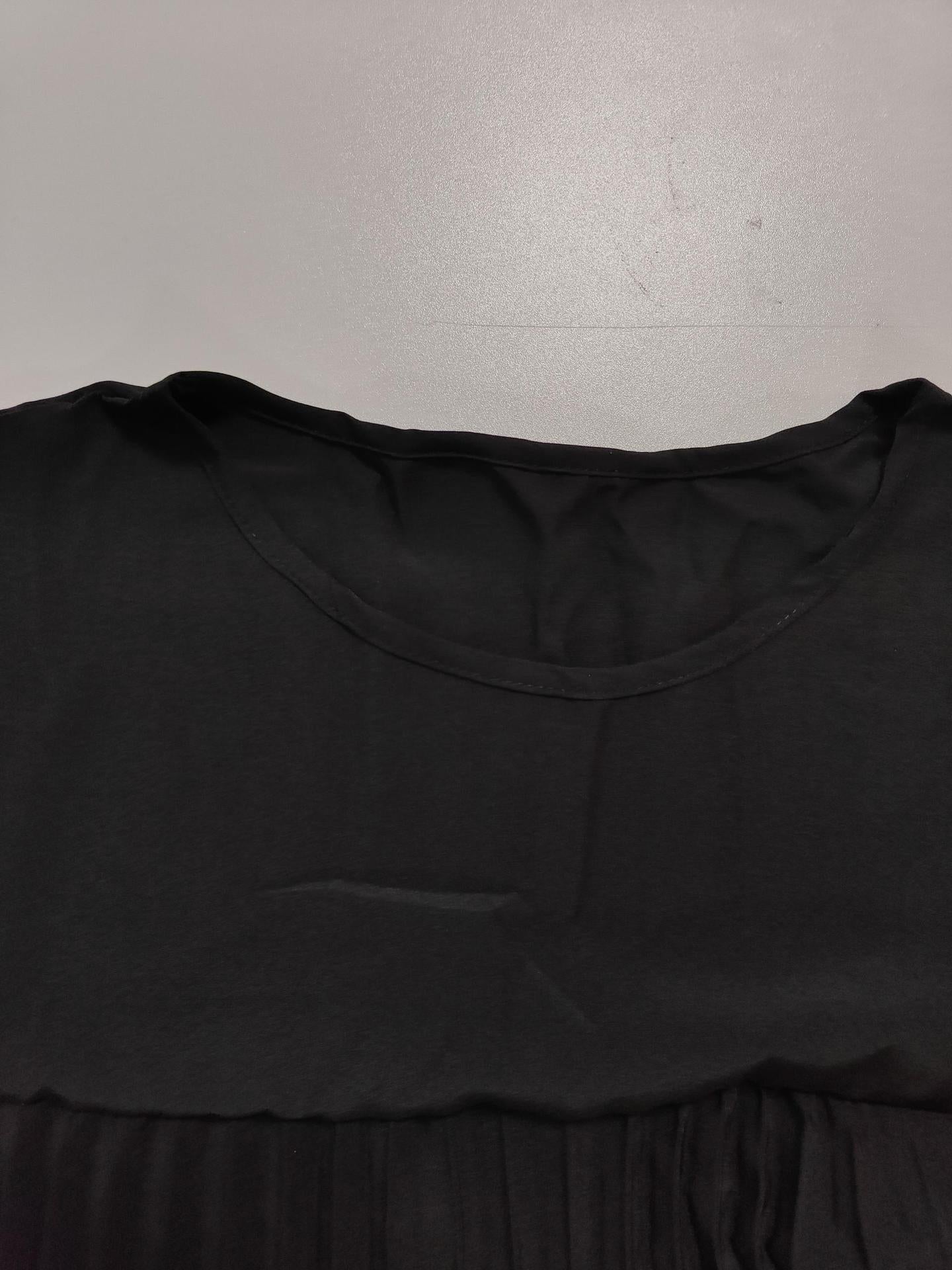 Elegant & Fashionable Round Neck Sleeveless Long Pleated Dress