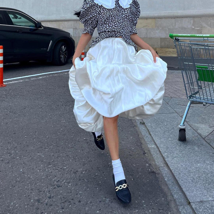 Women's High Waist Balloon Skirt