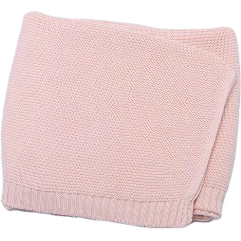 Soft Cotton Baby Blanket - Knitted Swaddle, Couch Throw, Nursing & Nap Blanket