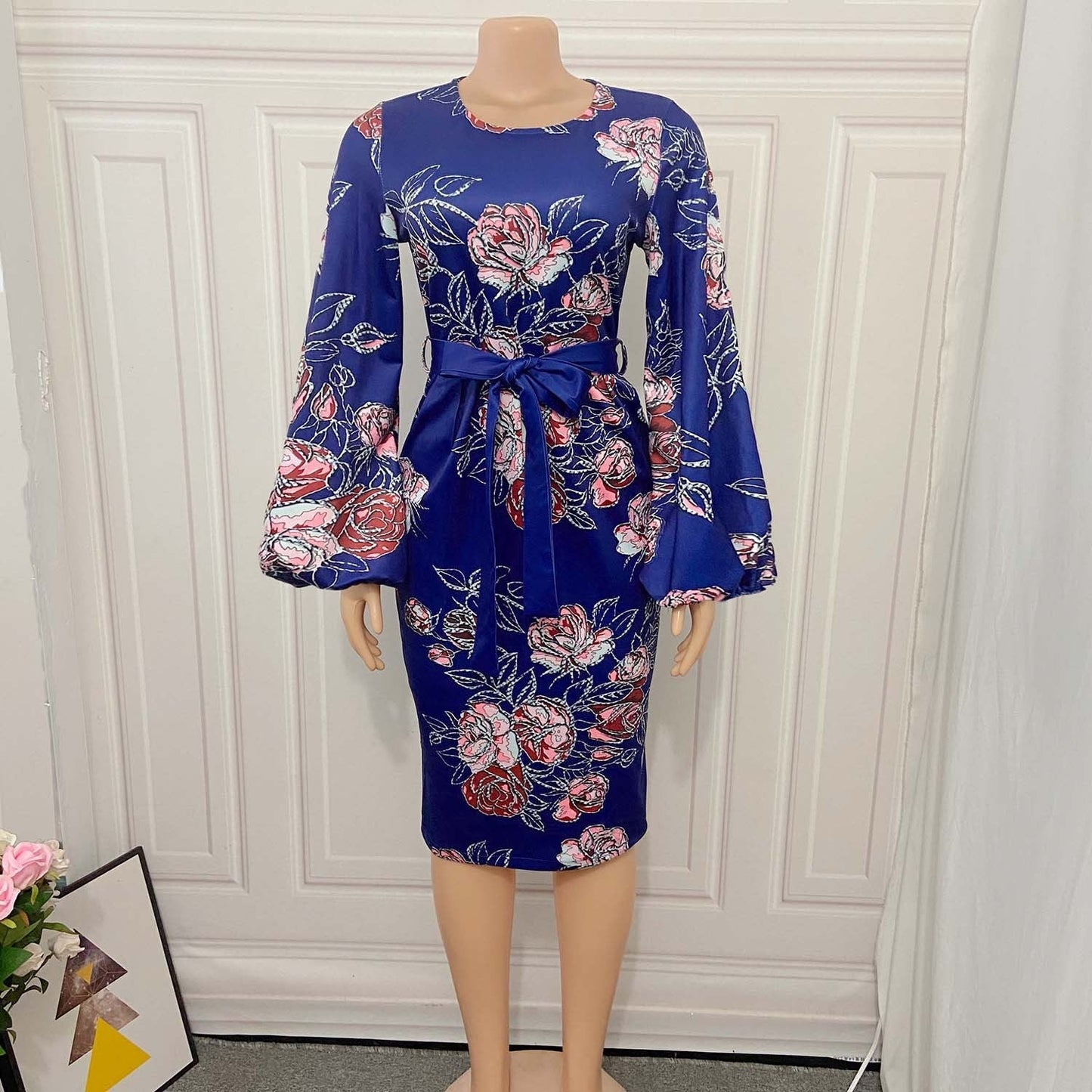 Round Neck Plus Sizes Office Lady Dresses--Free Shipping at meselling99