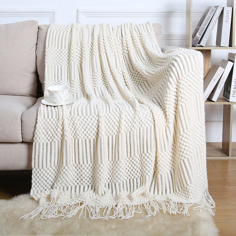 Boho Fringe Sofa Blanket
