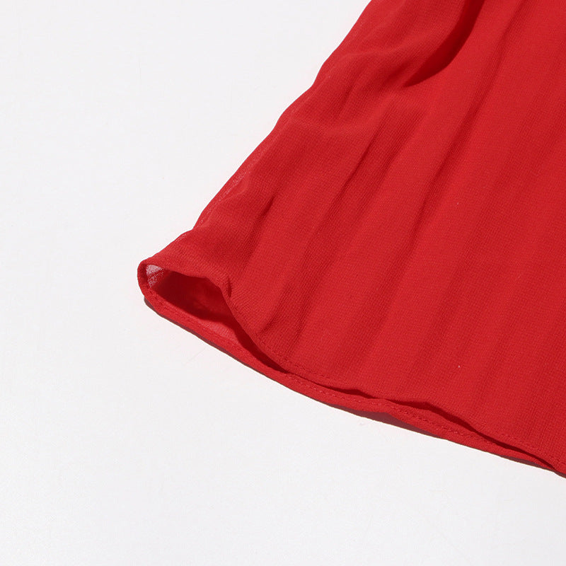 Designed Women's Floral Patchwork Maxi Dress with 3D Flower Shoulder