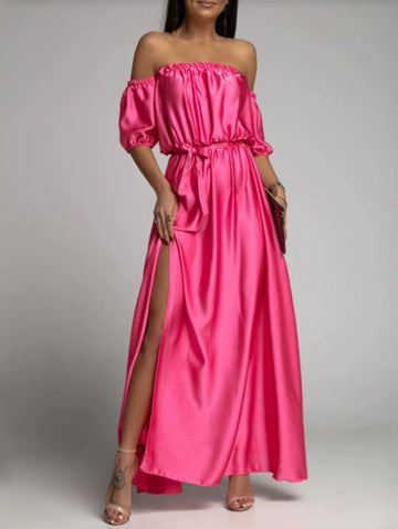 Sexy Off The Shoulder Summer Long Party Dresses-Dresses-Free Shipping at meselling99