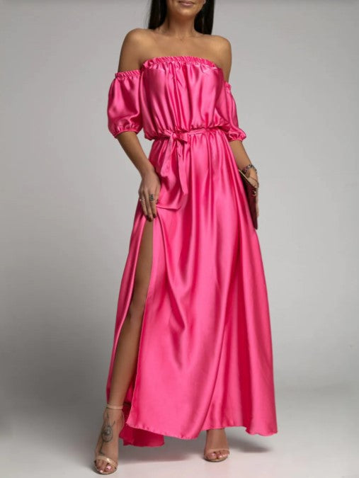 Sexy Off The Shoulder Summer Long Party Dresses-Dresses-Free Shipping at meselling99