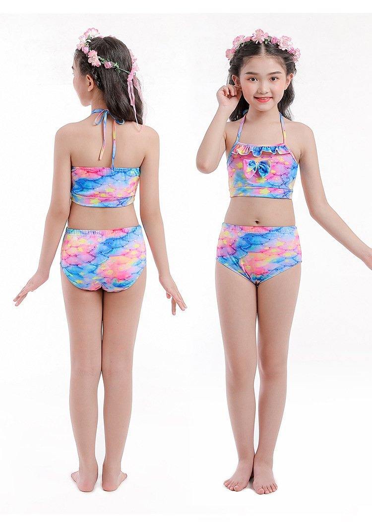 Grils Summer Mermaid Dress&Bikini-STYLEGOING