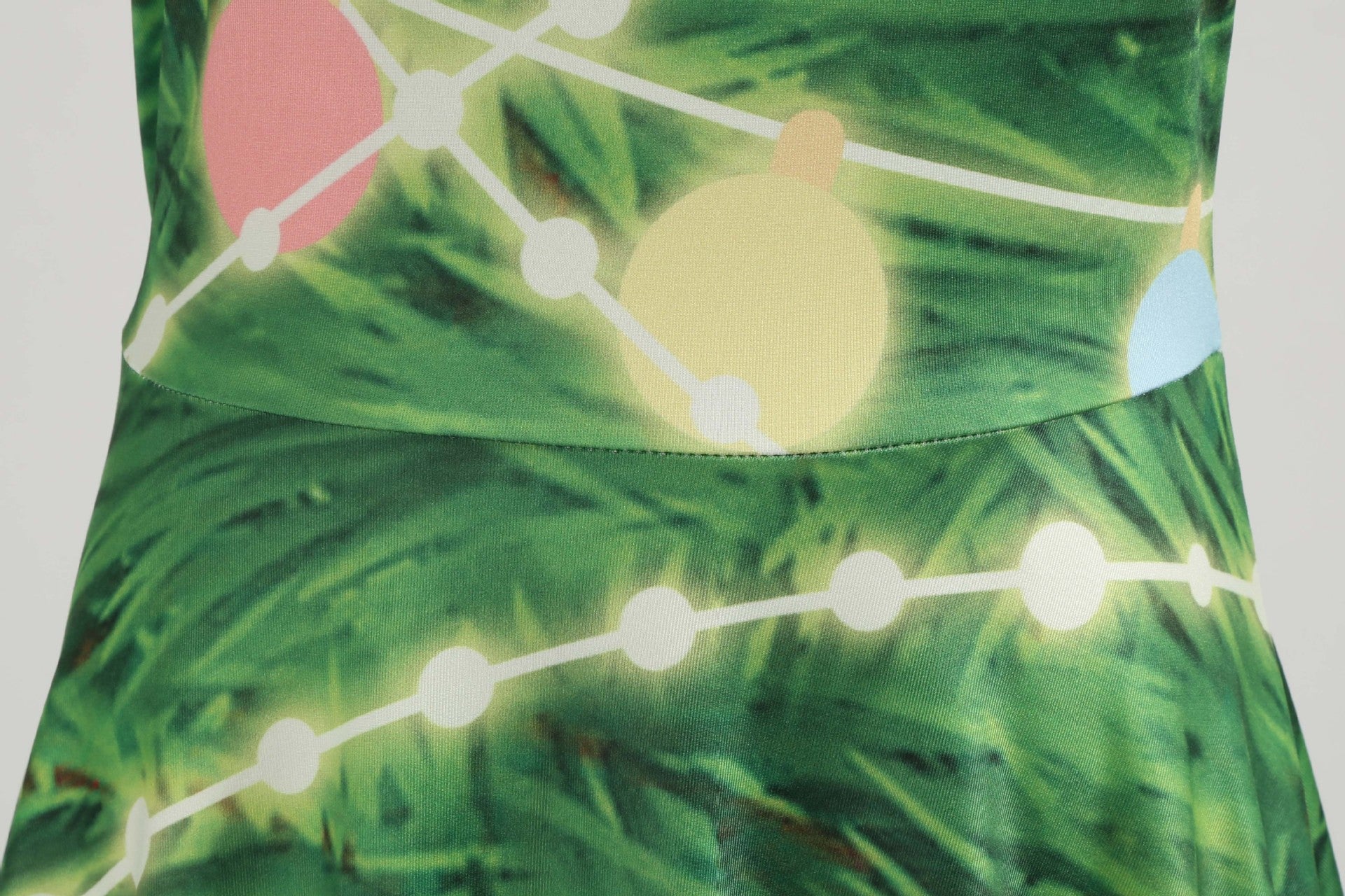 Christmas Floral A-Line Swing Dress