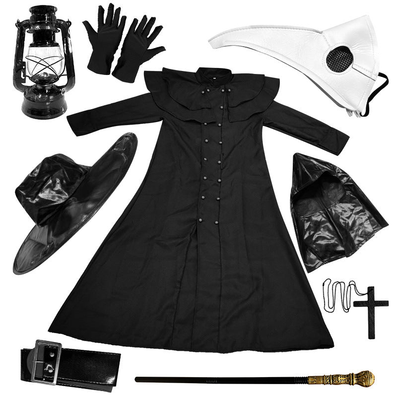 Halloween Medieval Steampunk Plague Doctor Costume for Adults