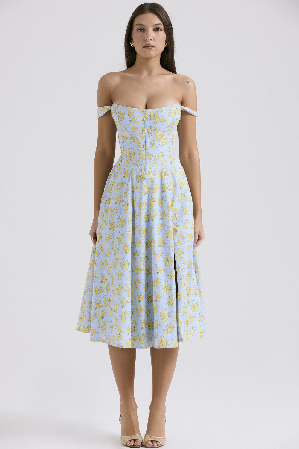 Floral Wrap Slit Dress – Feminine, Flattering & Fashionable