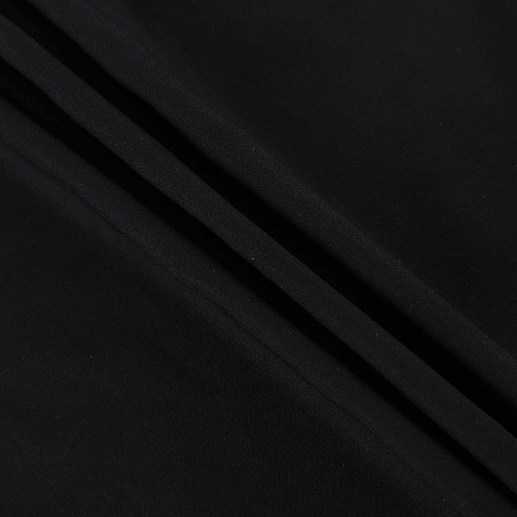 Women's Slim-Fit Black High Waist Long Pencil Skirt