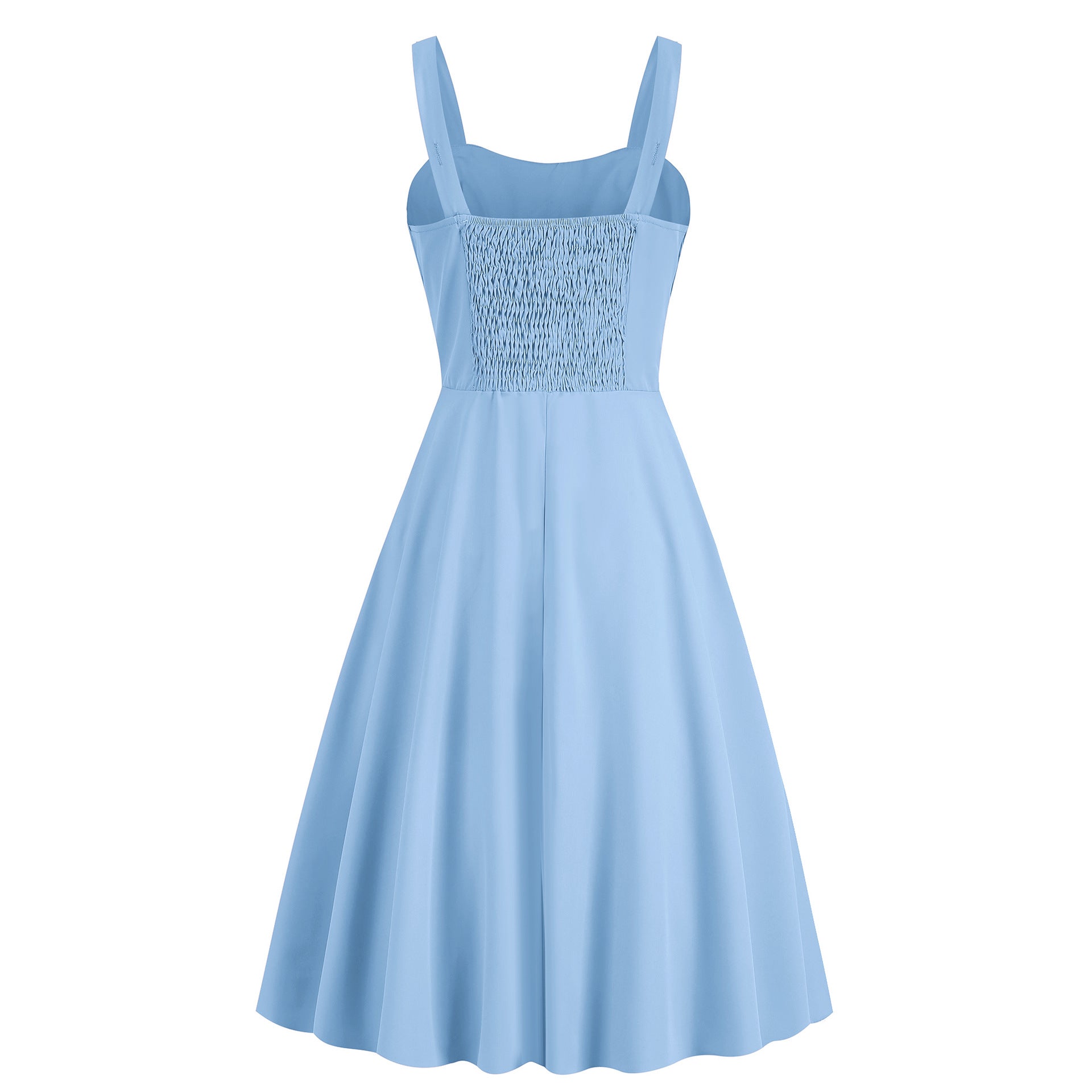 Summer Floral Sundress for Women - Slim Fit Strappy Dress with Cute Print