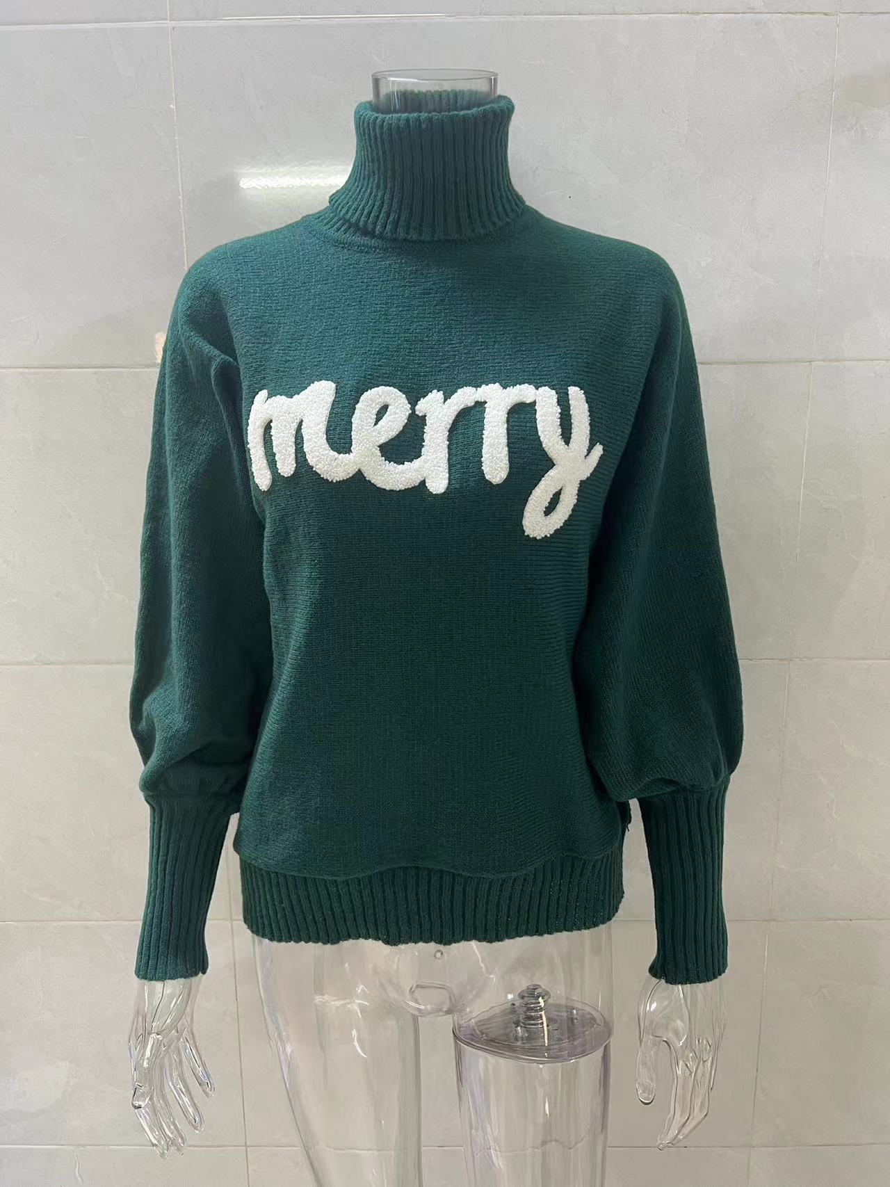 Casual High Neck Winter Loose Knitted Sweaters