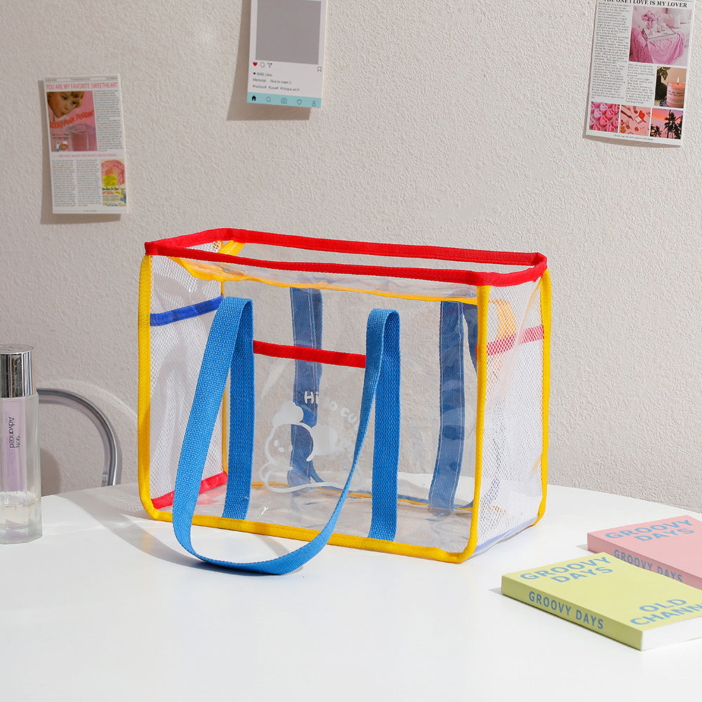 Cartoon Large Clear Tote Bag for Women