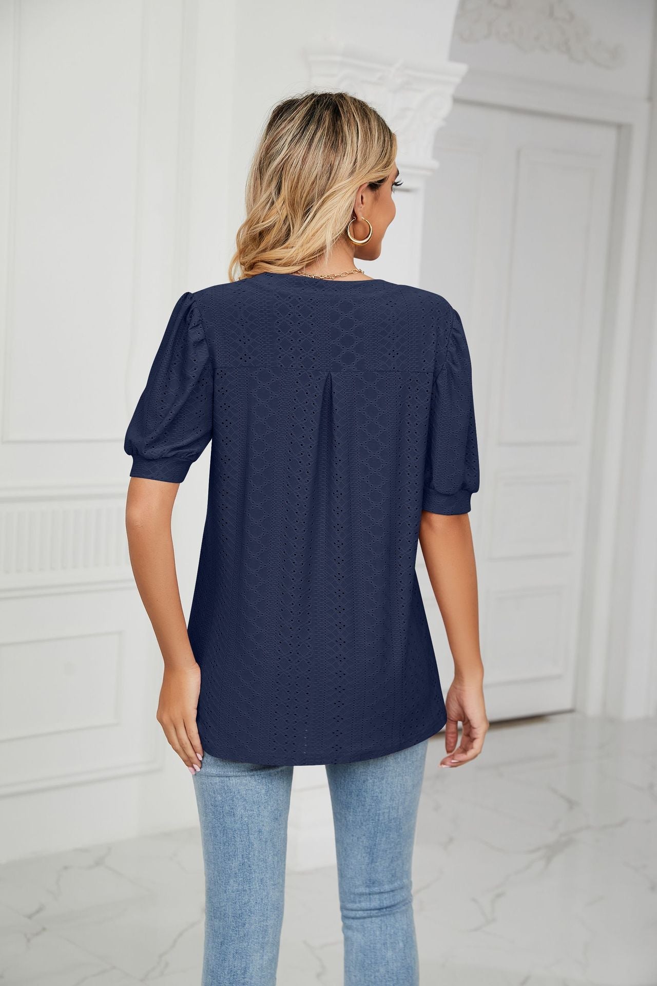 Summer Casual V Neck T Shirts for Women