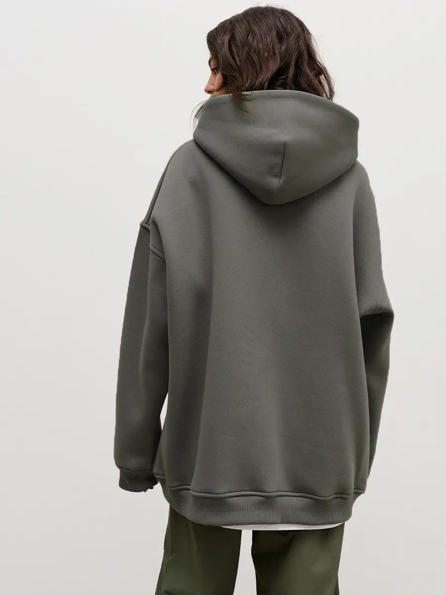 Casual Fall Winter Pockets Hoodies